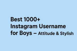 Instagram username for boys